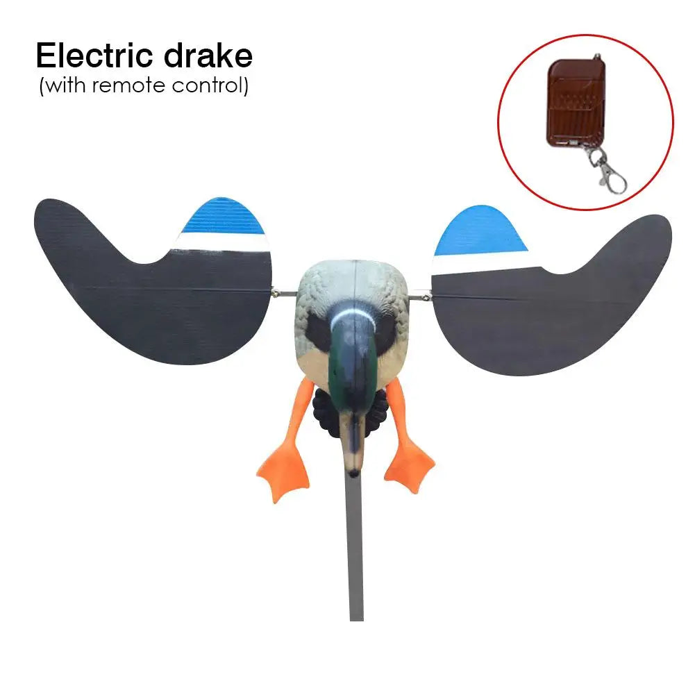 1 Piece Electric Flying Duck Decoy Fly Duck Mallard Decoy with Support Foot for Hunting Shooting Remote Control