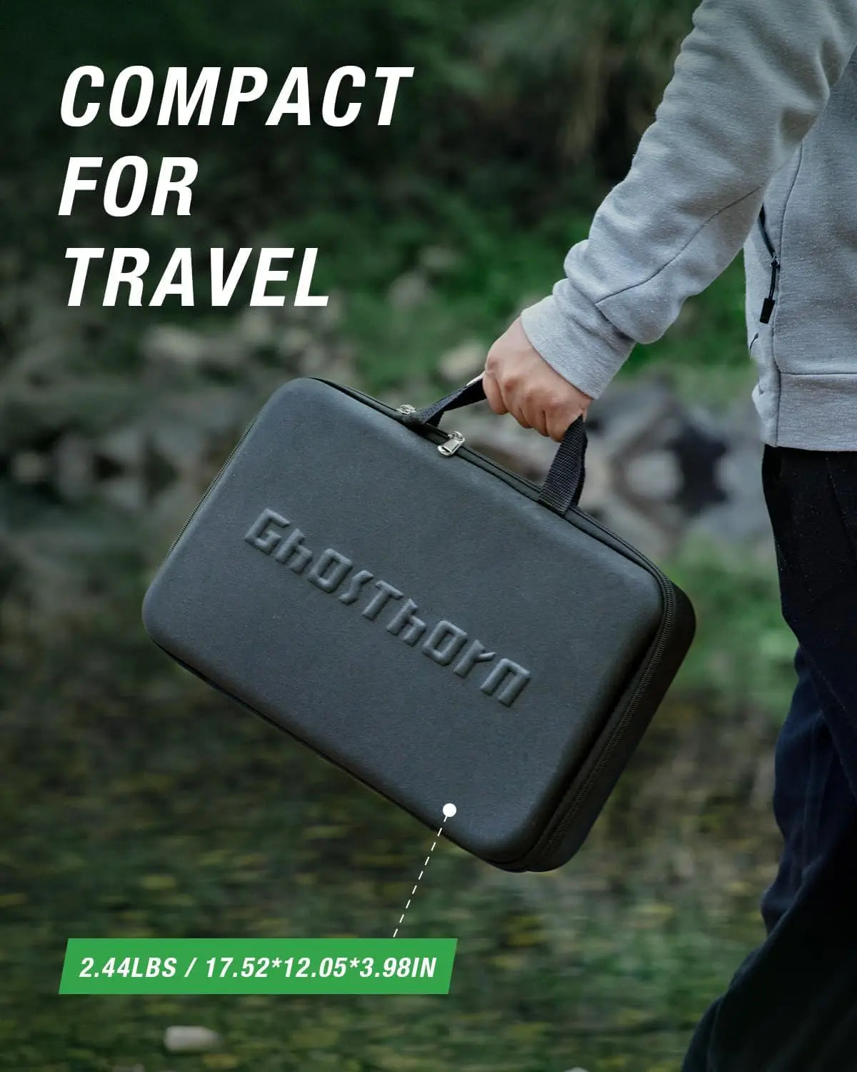 Fishing Rod and Reel Combo, Graphite Telescoping Fishing Pole Collapsible Portable Travel Kit with Carrier Bag