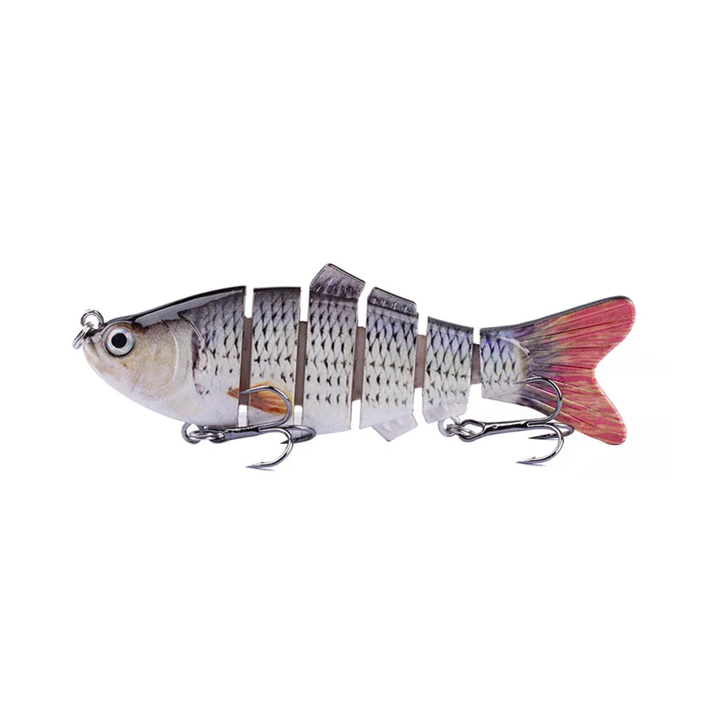 10cm/16.5g Robotic Fishing Lure with Treble Hooks Bionic Fishing Lures Swim by Itself Bionic Swimming Bait for Bass Pike Fishing