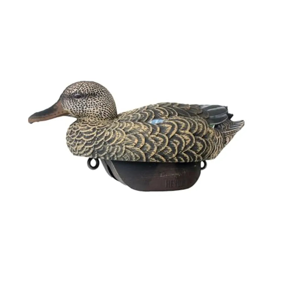 Green Wing Teal Duck Decoys by Heyday Ultra-Light 100% HydroFoam Durable Realistic Design 6 Pack of Duck Hunting Decoys