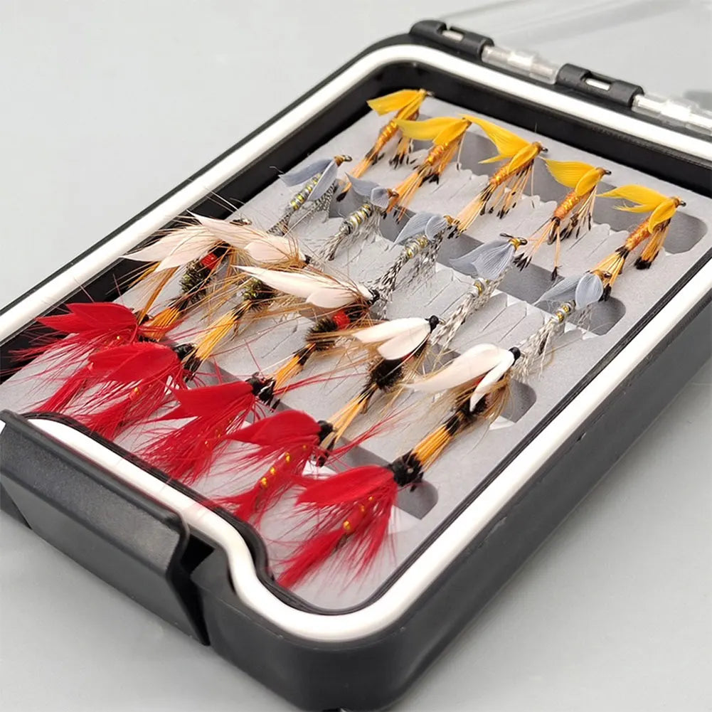 20Pcs Bionic Insects Flies Artificial Insect Fishing Baits Artificial Bait for Trout Carp Fishing Lure Set