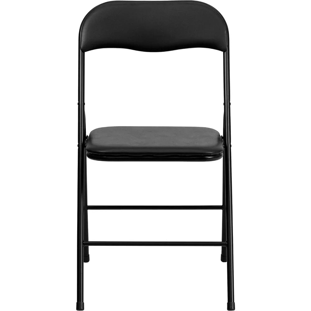 5-Piece Multipurpose Folding Card Table and Chairs Set for 4 Players, Padded Top Portable Square Folding Table