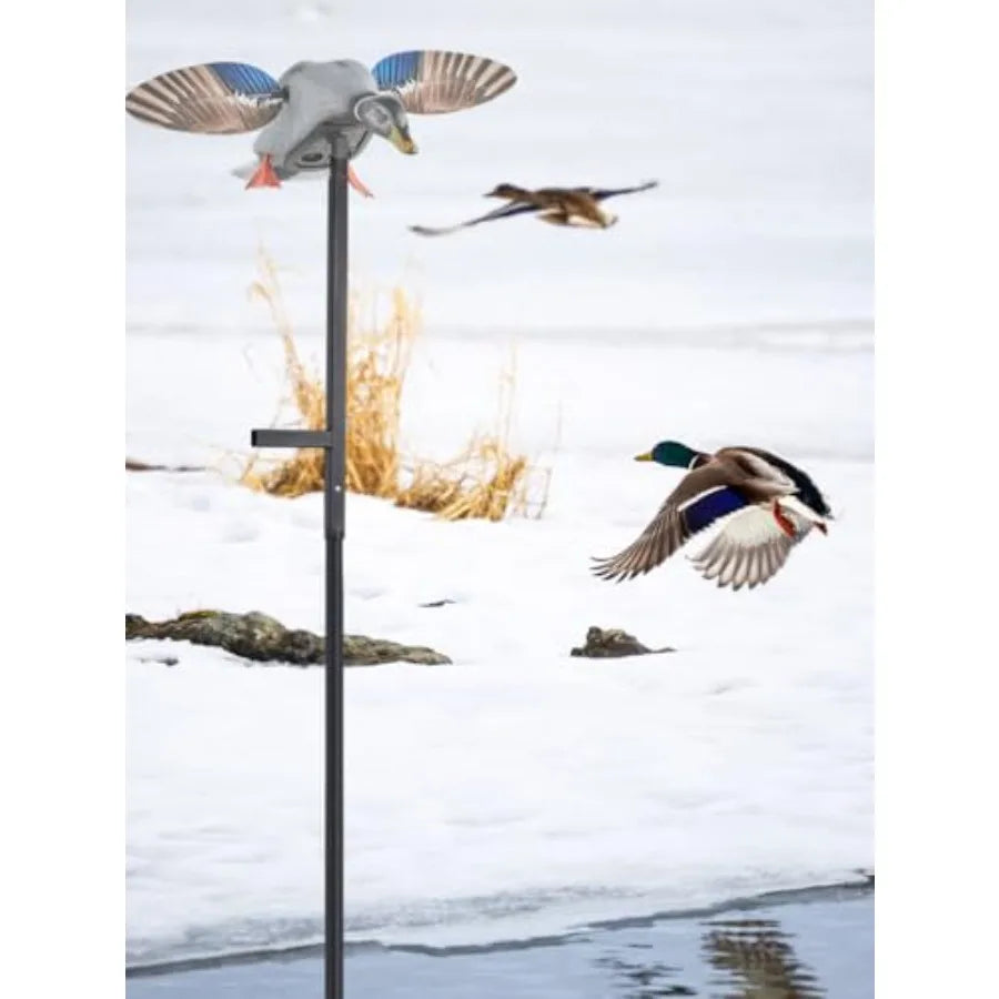 11.3ft Outdoors Ducks Decoy Extension PoleHunting Works with Spinning Wing Decoys Ducks Hunting Accessories Duck Decoys are not