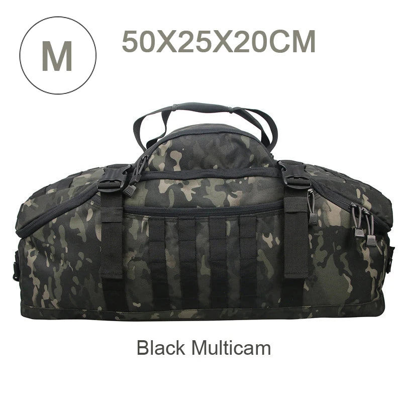 LQARMY 30L 50L 80L Outdoor Mountaineering Bag Molle Tactical Backpack Large Duffel Bag Hiking Camping Travel Bags
