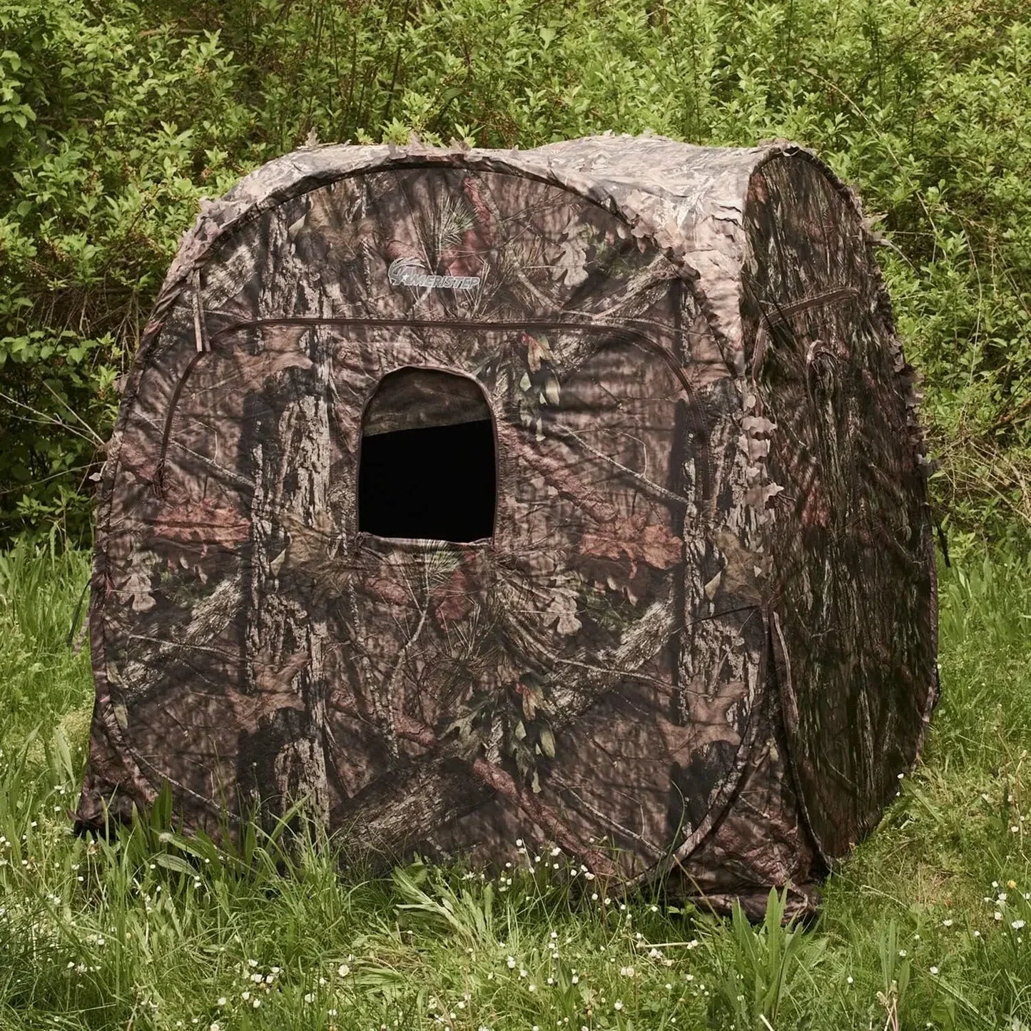 2-Man Hunt Tent: Blind Lightweight Camo. Durable Shelter for Deer Hunting & Wildlife Observation.