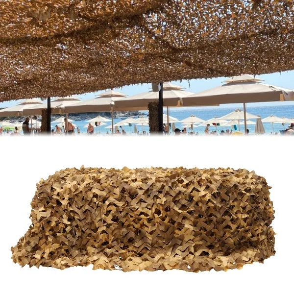 Camouflage Camo Netting 3x5m 210D Oxford Waterproof Camping Net Sunshade Mesh Military Shoot Hunting Blind, Brown
