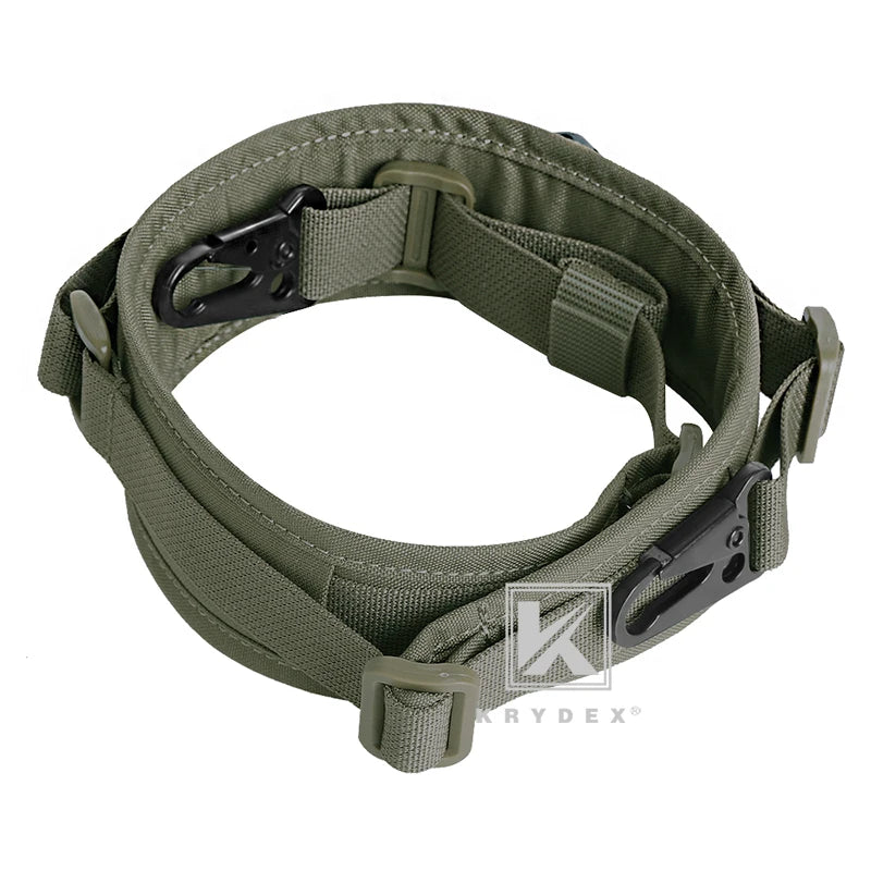KRYDEX Tactical Sling Modular Gun Strap Slingster Removable 2 Point / 1 Point 2.25" Padded Sling Shooting Hunting Accessories