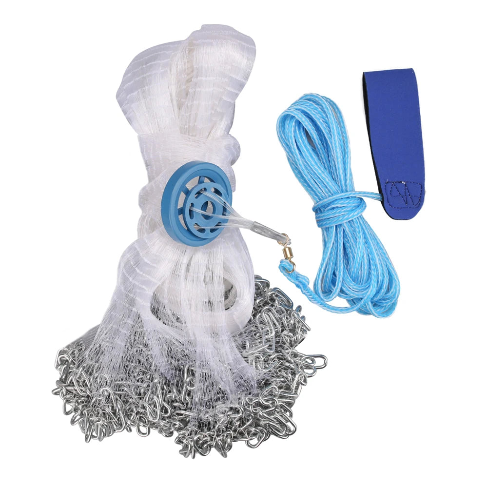 With sinker and without sinker Cast Net Fishing Network USA Hand Cast Net Outdoor Throw Catch Fishing Net Tool Gill net