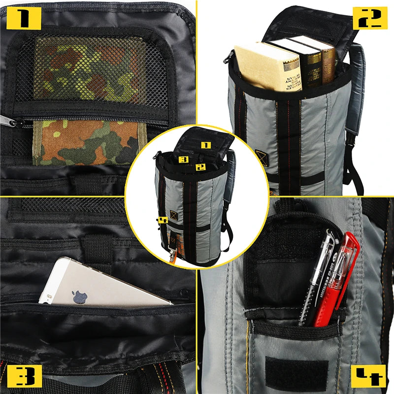 Durable All-purpose Backpack Lightweight Carryall Parachute Bag For Outdoor Hunting Trips Hiking School Carry Adventures