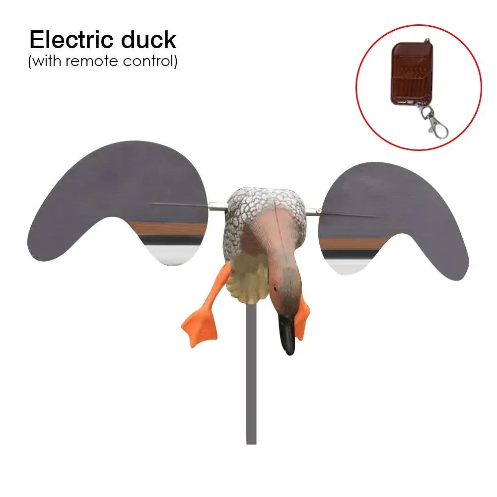 1 Piece Electric Flying Duck Decoy Fly Duck Mallard Decoy with Support Foot for Hunting Shooting Remote Control