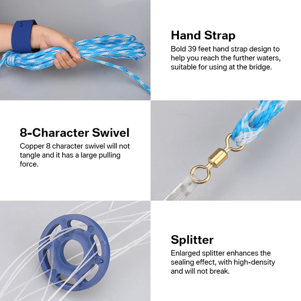 With sinker and without sinker Cast Net Fishing Network USA Hand Cast Net Outdoor Throw Catch Fishing Net Tool Gill net