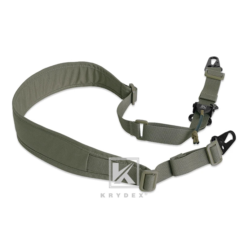 KRYDEX Tactical Sling Modular Gun Strap Slingster Removable 2 Point / 1 Point 2.25" Padded Sling Shooting Hunting Accessories