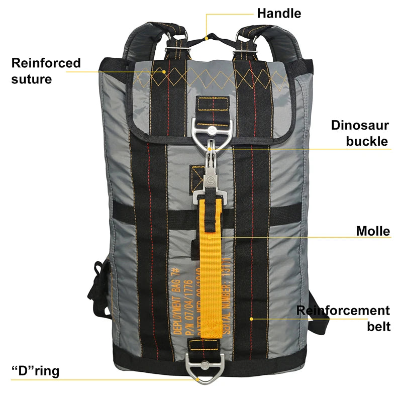 Durable All-purpose Backpack Lightweight Carryall Parachute Bag For Outdoor Hunting Trips Hiking School Carry Adventures