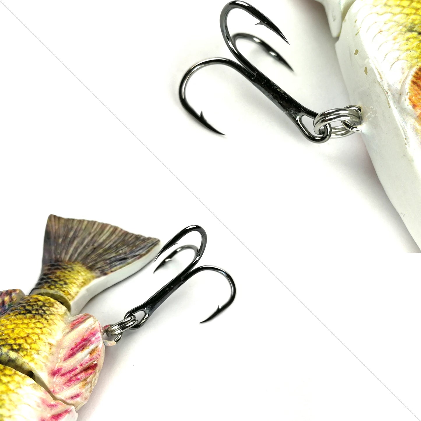 Robotic Swimming Lures 130mm 4 Segements Swimbait 35/54g Fishing Auto Electric Wobblers USB Rechargeable LED Light For Bass Pike