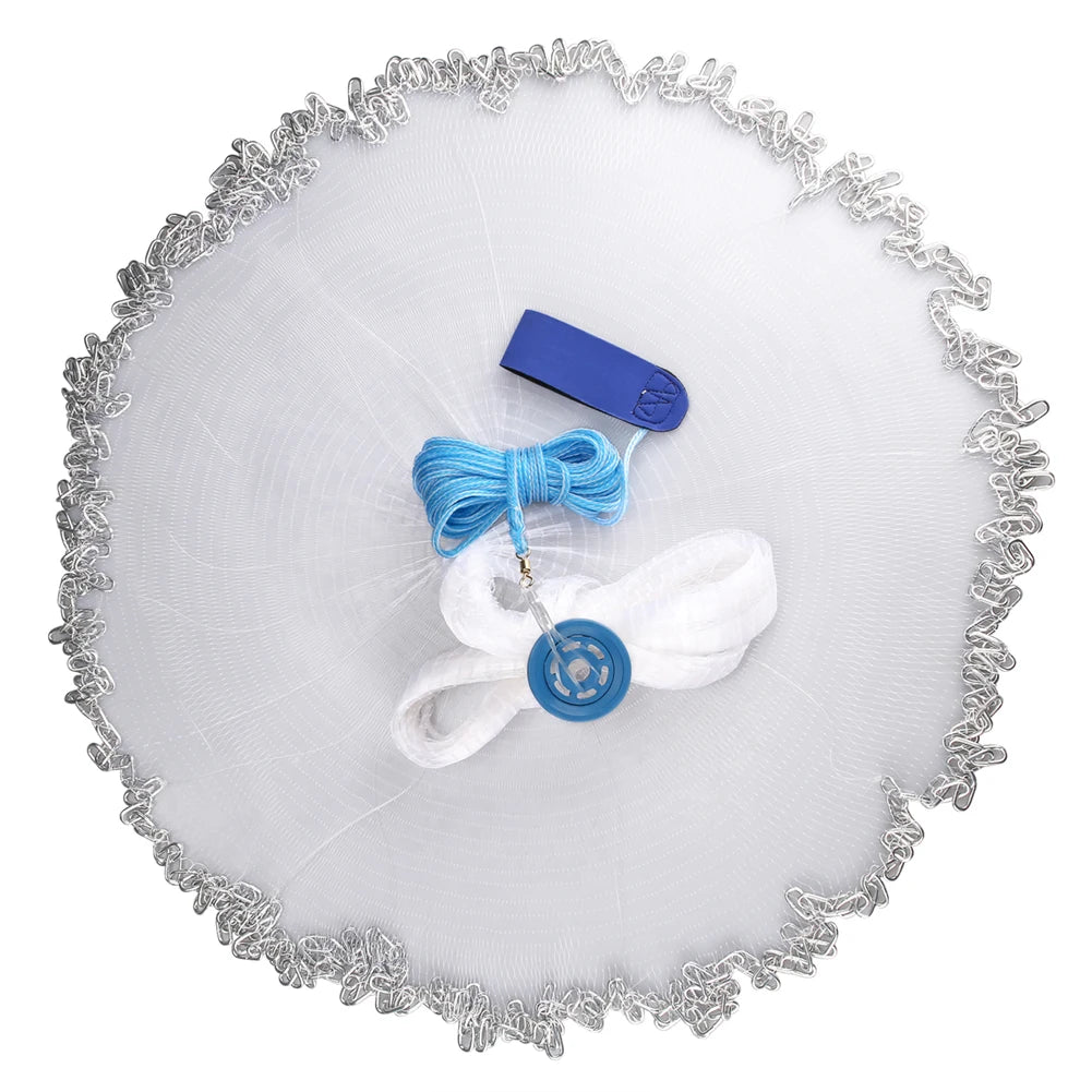 With sinker and without sinker Cast Net Fishing Network USA Hand Cast Net Outdoor Throw Catch Fishing Net Tool Gill net