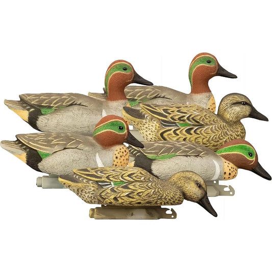 Higdon Outdoors Standard Green Wing Teal Duck Decoys Foam-Filled