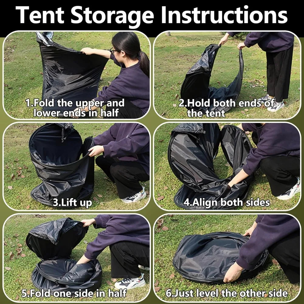 Portable 1-Person Camouflage Hunting Blind with Zipper Windows, Compact Outdoor Deer Hunting Tent