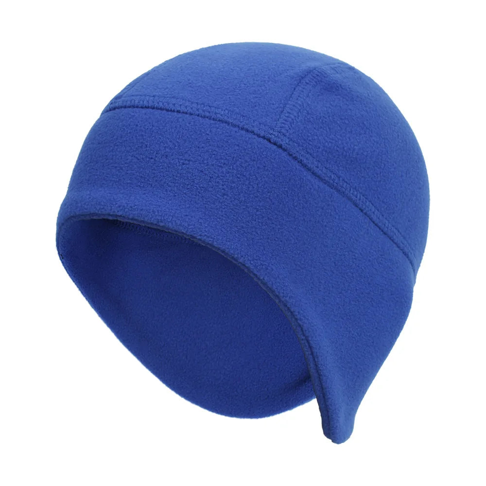 Cycling Beanie Warm Men's Cap Winter Hat Polar Fleece Ear Cover Women Hat Motorbike Windproof Cold-Proof Elastic Skiing Run Soft