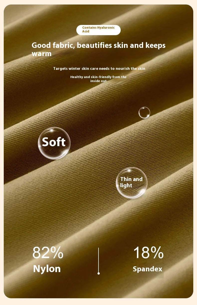 Women Warm Thermal Underwear Ultra Thin Traceless Long Sleeves Clothes High Elastic Set Black Tech Constant Temperature Lingerie