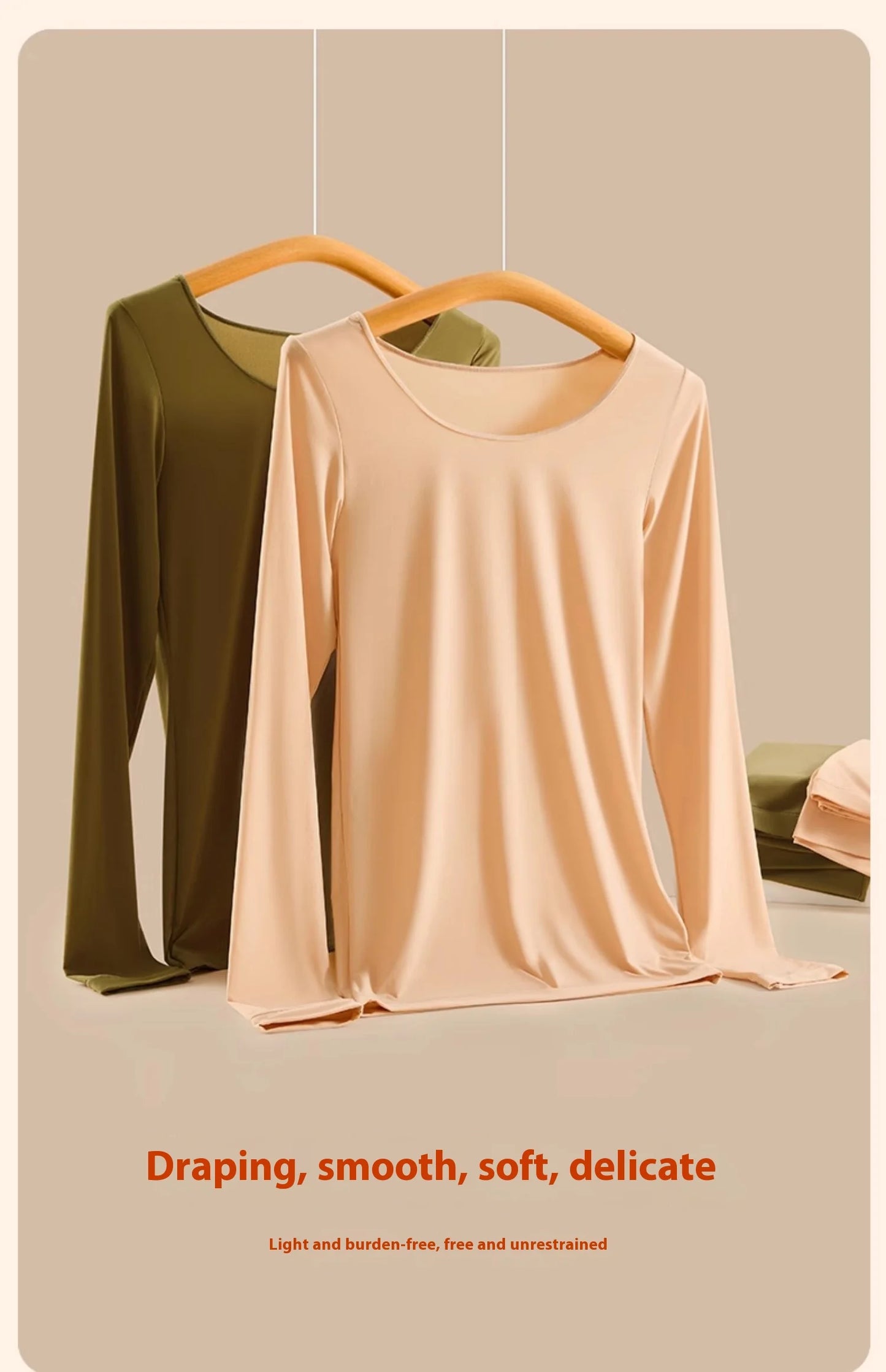 Women Warm Thermal Underwear Ultra Thin Traceless Long Sleeves Clothes High Elastic Set Black Tech Constant Temperature Lingerie