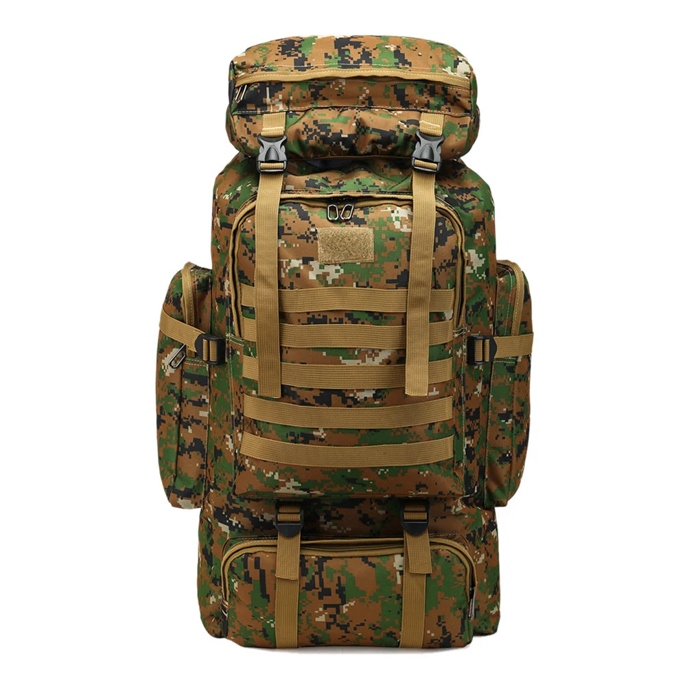80L/600D Hiking Camping Backpack Mountaineering Bag Climb Bag Tactical Backpacks arge Backpack Waterproof Climbing Rucksack