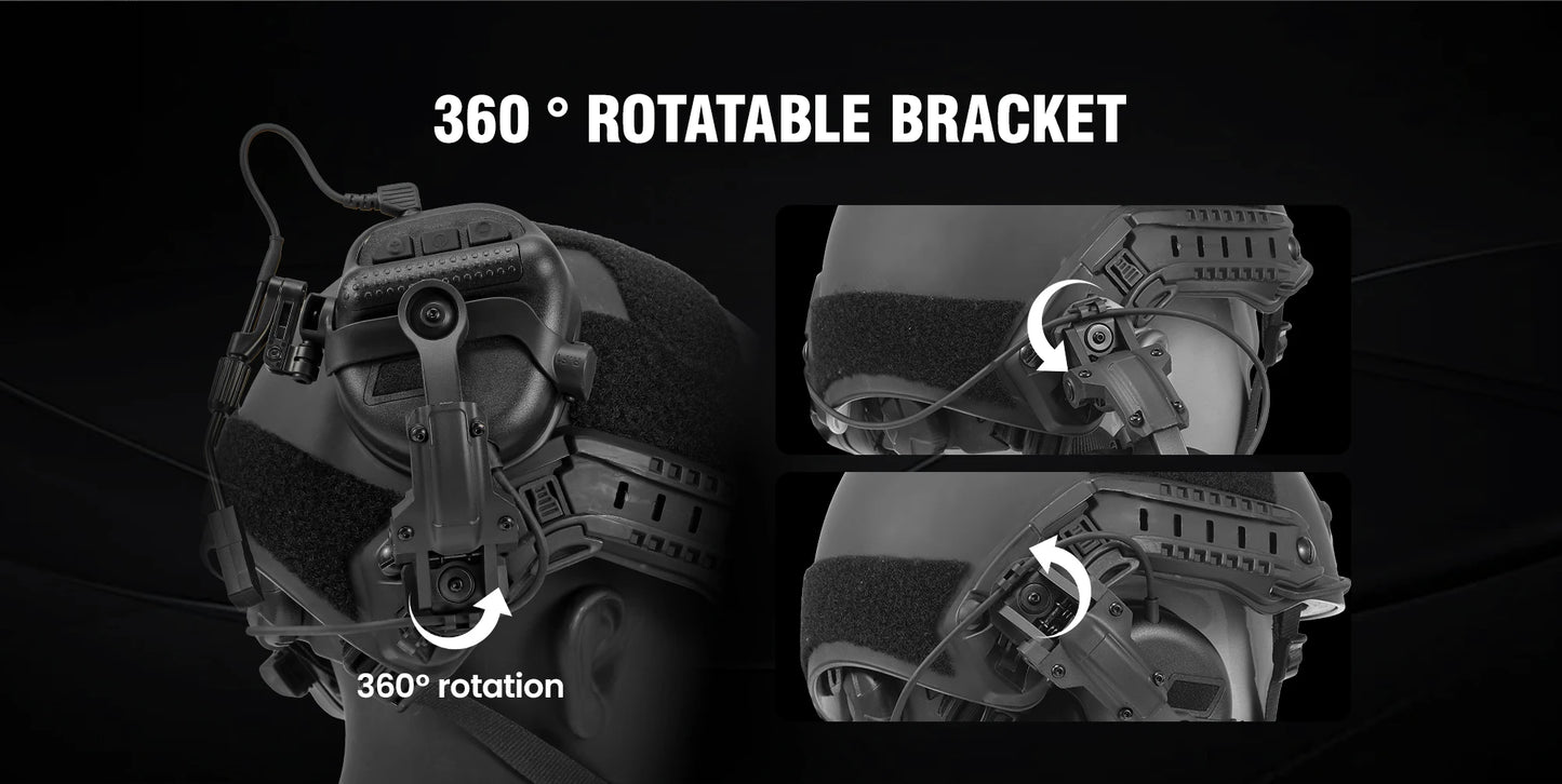 Army Shooting Earmuffs Tactical Hunting Headset Electronic Hearing Protector Active Noise Reduction Sound Pickup Headphone