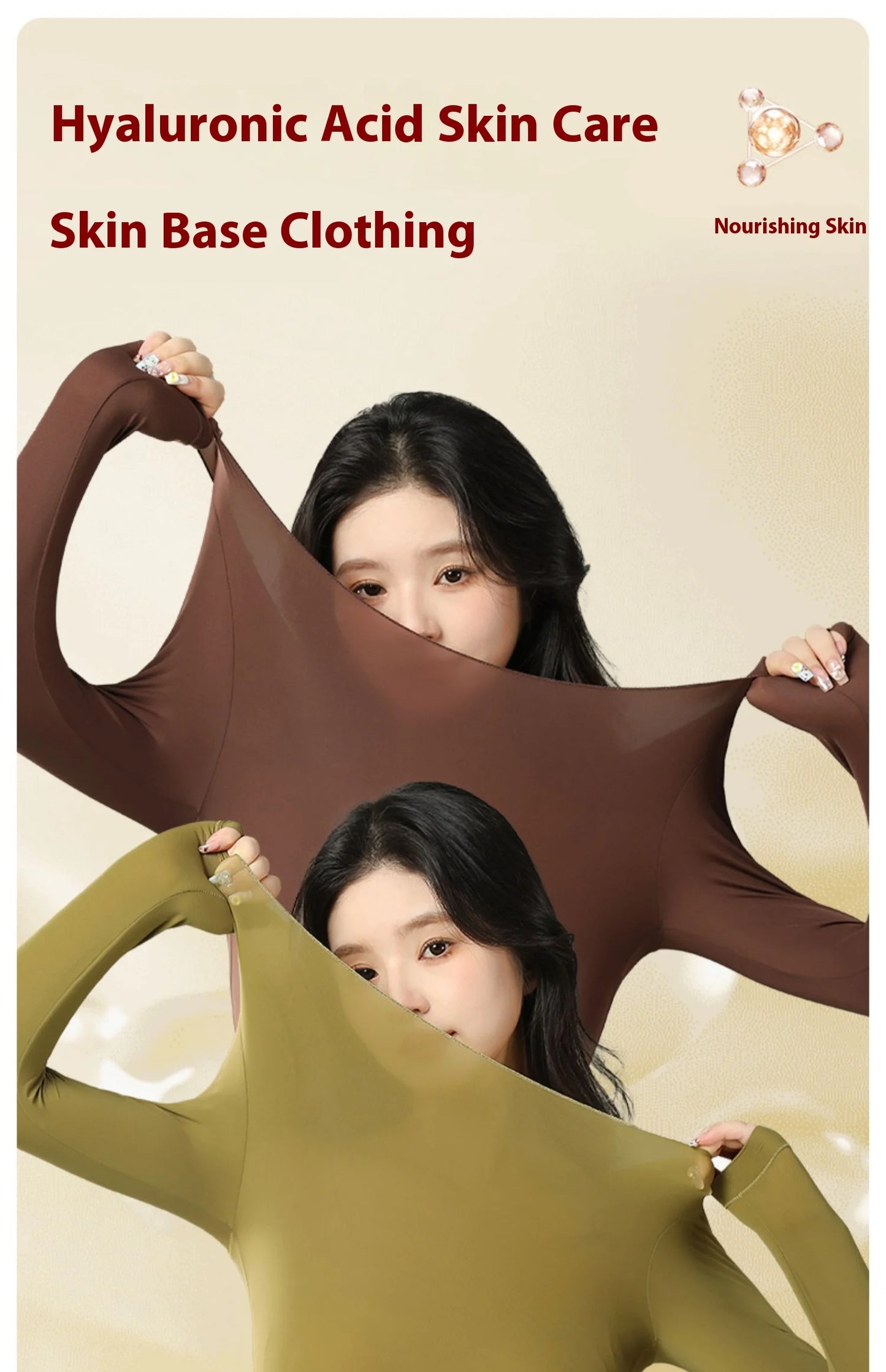 Women Warm Thermal Underwear Ultra Thin Traceless Long Sleeves Clothes High Elastic Set Black Tech Constant Temperature Lingerie