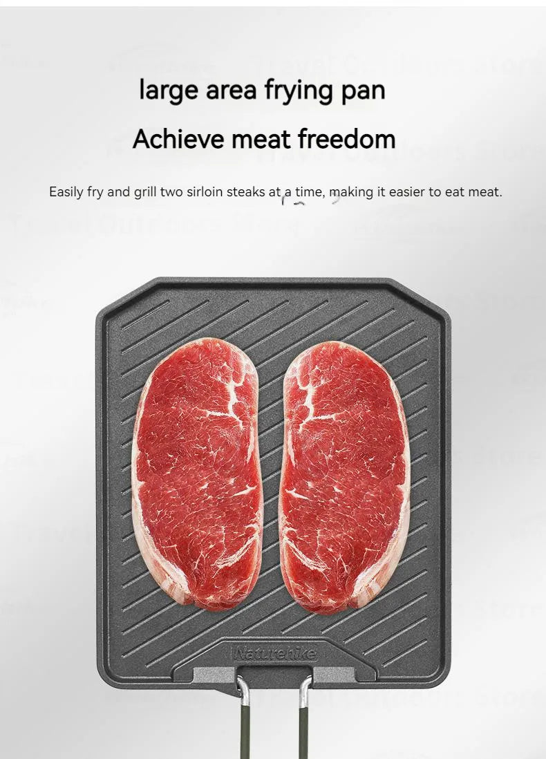 Naturehike Non-stick Frying Pan Aluminum Outdoor Picnic Ultralight Camping Portable Cookware Camping Supplies Cool Camping Gear