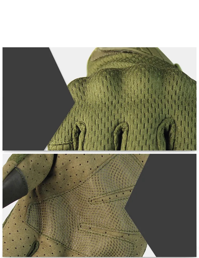 Men Tactical Gloves Touch Screen Sport Outdoor Paintball Combat Hiking Hunting Riding Bike Non-slip Breathable Cycling Equipment