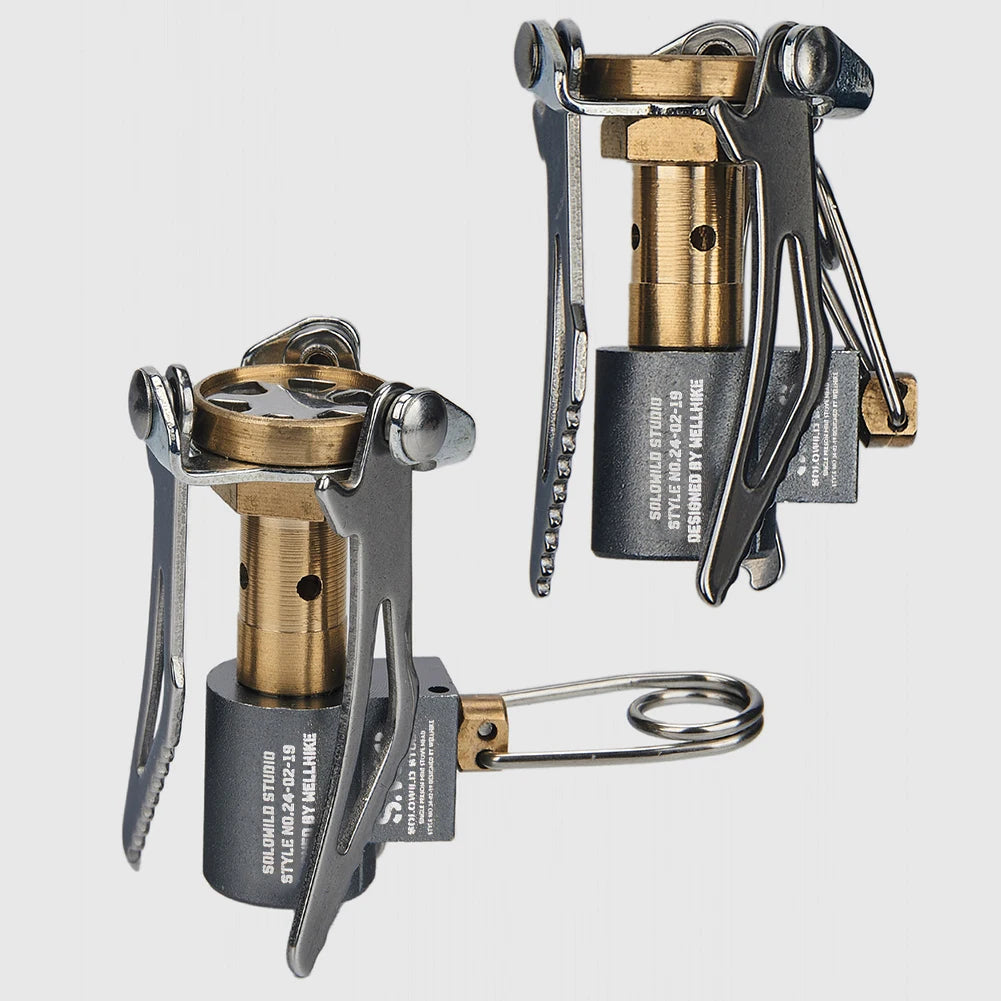 Folding Camping Stove Mini Camping Stove 2000W Outdoor Gas Burner Lightweight Portable Survival Furnace for Camping Hiking