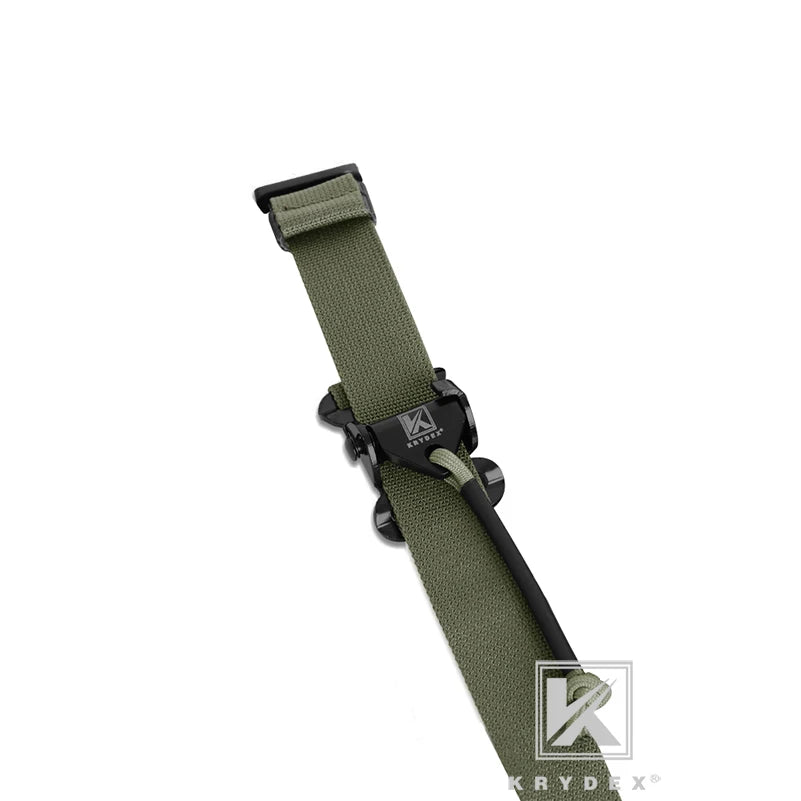 KRYDEX Tactical Sling Modular Gun Strap Slingster Removable 2 Point / 1 Point 2.25" Padded Sling Shooting Hunting Accessories