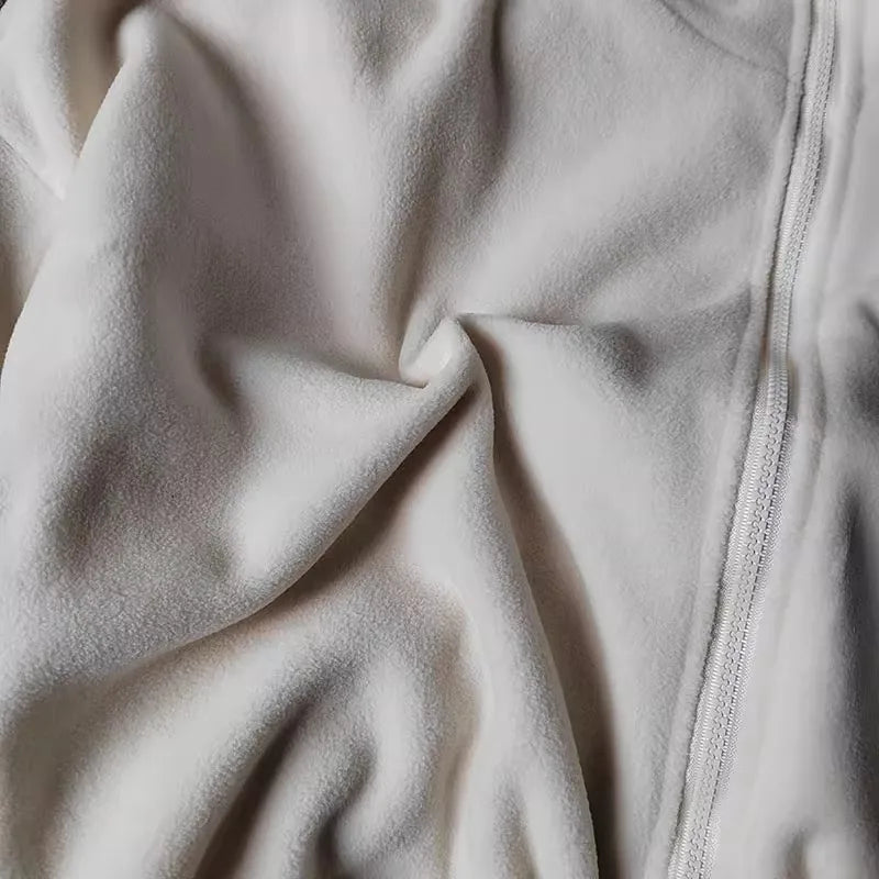 Women's Sports Coat Fleece-lined Warm Casual Loose Running Crop Top Long Sleeve Fitness Sweatshirt Sports Coat Yoga Sweatshirt