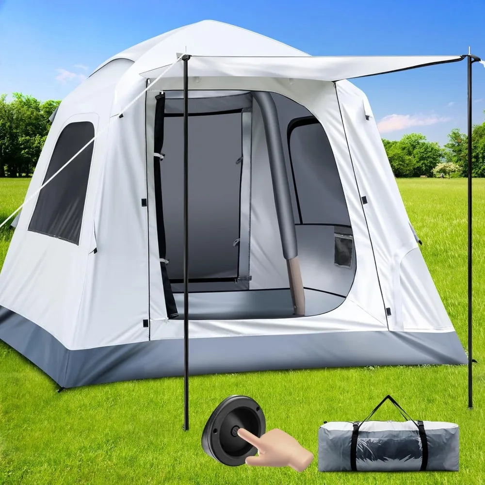 Quick Setup Air-Inflatable Tent for 3-4 People: Ideal for Outdoor Glamping Adventures