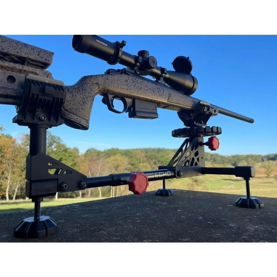Echo Durable Adjustable Rifle Shooting Rest with Steel Frame Design NonSlip Rubber Stock Rest for Precision Target Shooting Hun
