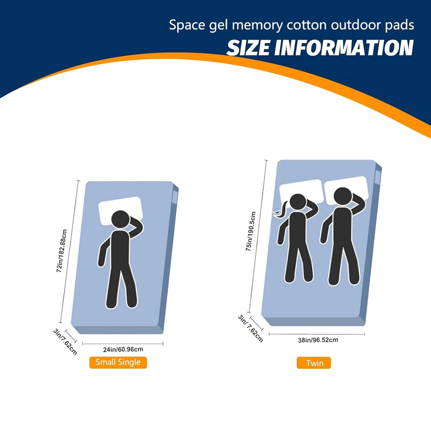 WESTTUNE Memory Foam Camping Sleeping Pad CertiPUR-US Mattress Portable Roll Up Cot Bed for Car Mat with Travel Bag Grey