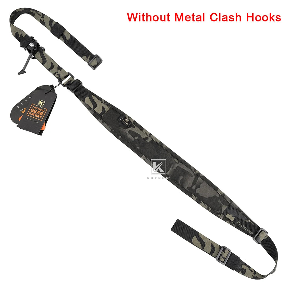 KRYDEX Tactical Sling Modular Gun Strap Slingster Removable 2 Point / 1 Point 2.25" Padded Sling Shooting Hunting Accessories