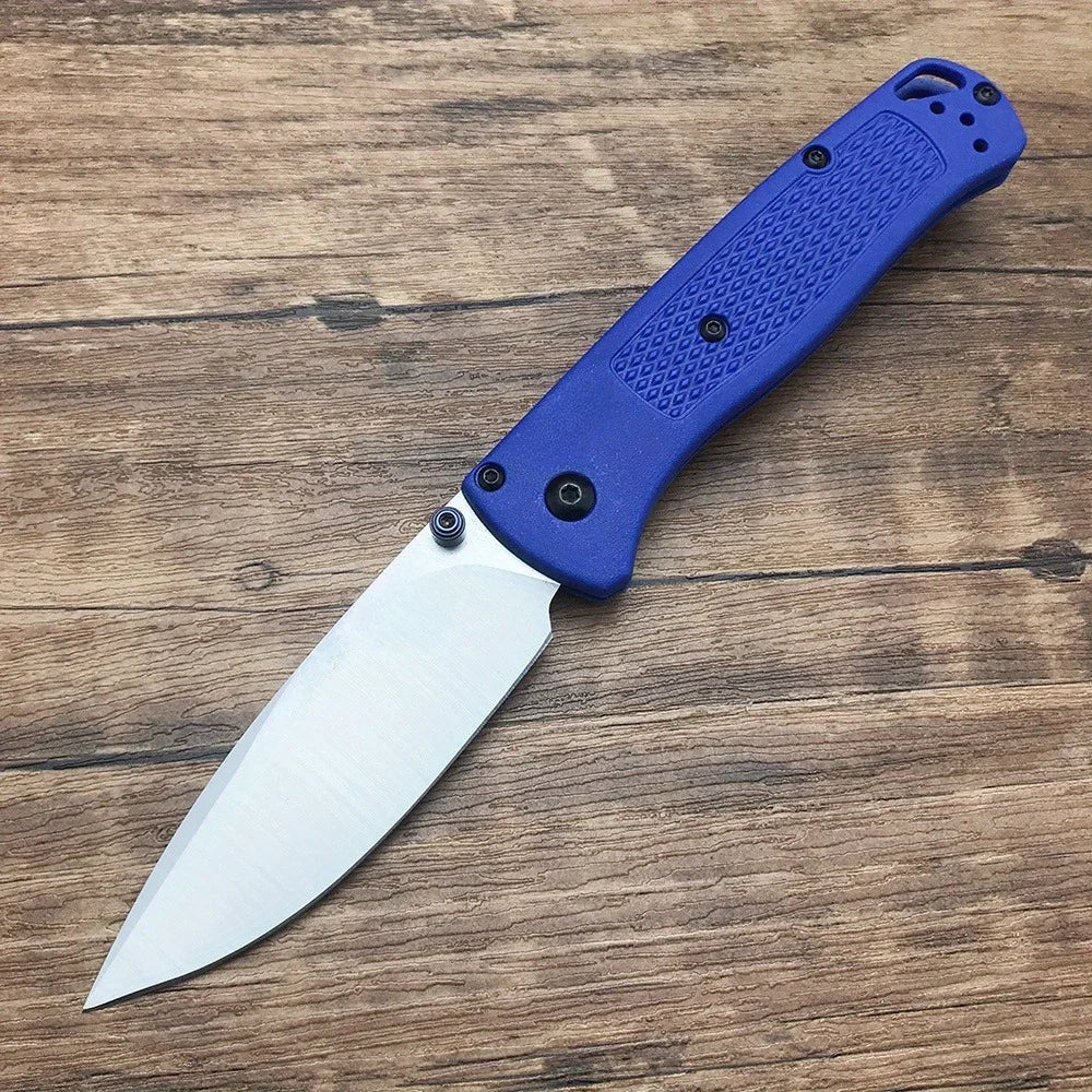 BM 535 G10/ Nylon Fiber Handle Pocket EDC Folding Knife Drop Point Blade Outdoor Utility Survival Camping Hunting Knife
