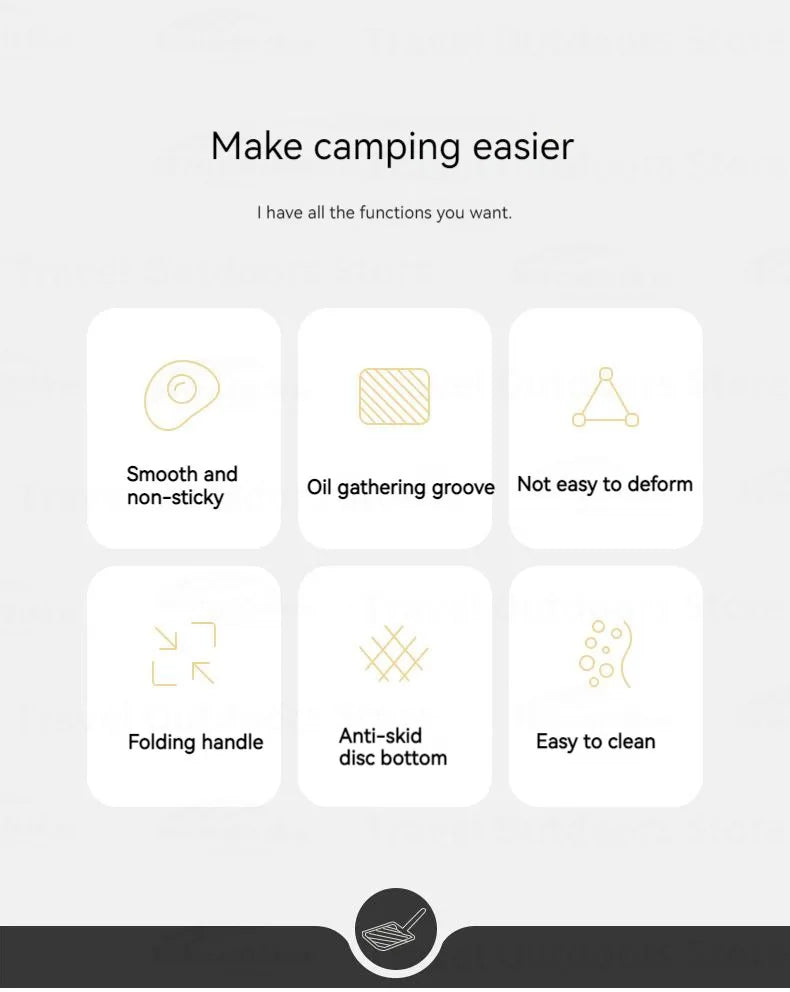 Naturehike Non-stick Frying Pan Aluminum Outdoor Picnic Ultralight Camping Portable Cookware Camping Supplies Cool Camping Gear