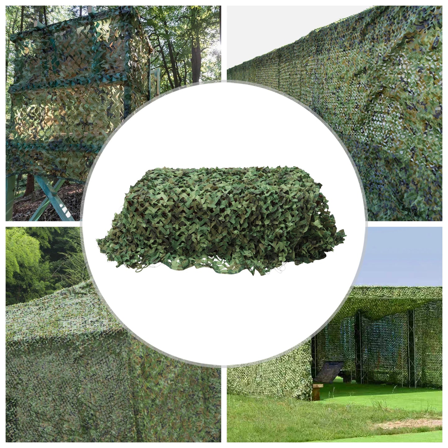 Camo Net Camouflage Netting Army Military Fabric Net Car Covering Tent Hunting Blinds Green Jungle Cover Conceal Drop Network