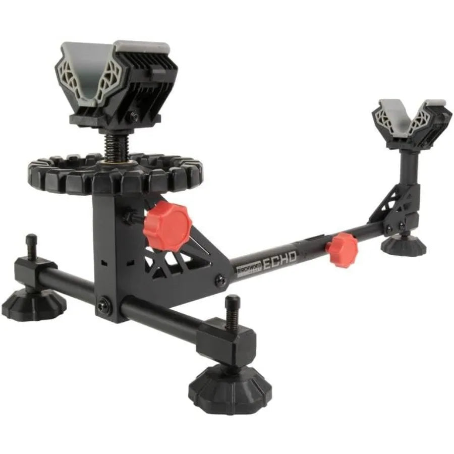 Echo Durable Adjustable Rifle Shooting Rest with Steel Frame Design NonSlip Rubber Stock Rest for Precision Target Shooting Hun
