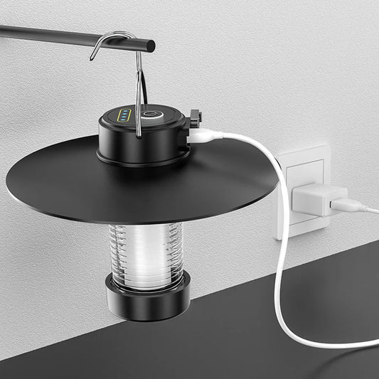 LED Camping Tent Lights Type-c Charging with Hook Camping Lamp Dimmable Garden Decoration Lamp Lightweight for Outdoor Equipment