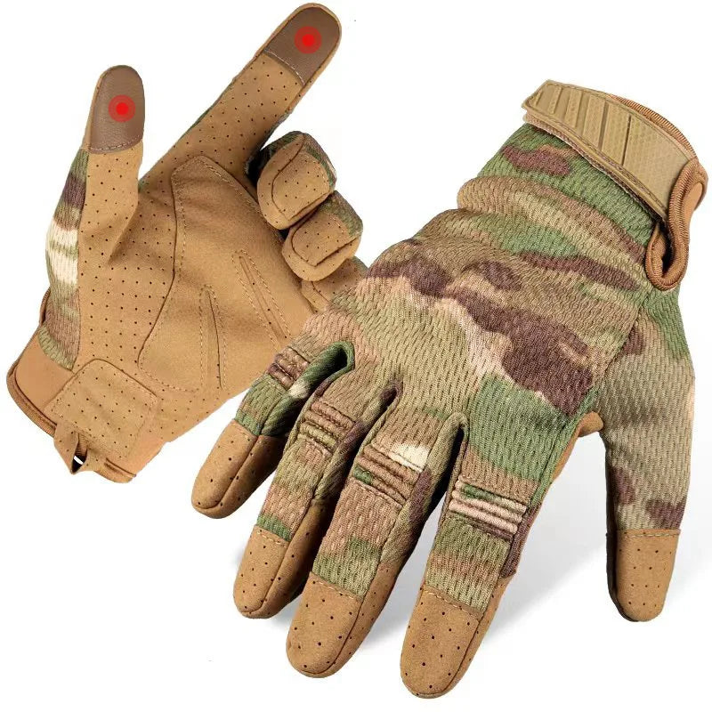 Men Tactical Gloves Touch Screen Sport Outdoor Paintball Combat Hiking Hunting Riding Bike Non-slip Breathable Cycling Equipment