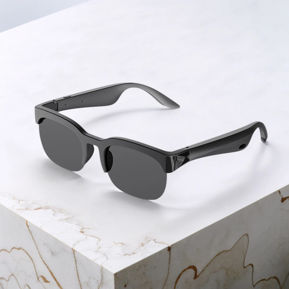 Smart Glasses with AI Translator Hands-Free Music & Calls Audio Glasses UV Protection Outdoor Sports Headphones for Men & Women