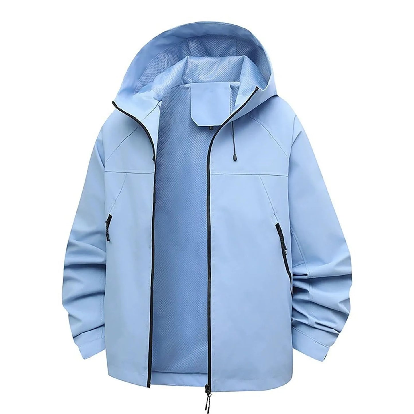Women'S Solid Color Long Sleeved Hooded Outdoor Suit Windproof And Thin Jacket Spring Autumn Women Solid Color Sweatshirt Coat