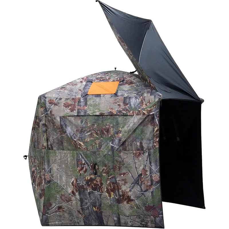 Barronett Blinds® Feather Five, Portable Hunting Blind, Huge Interior, Lightweight, 4-Person, 72” x 84” x 84”, FF500BW