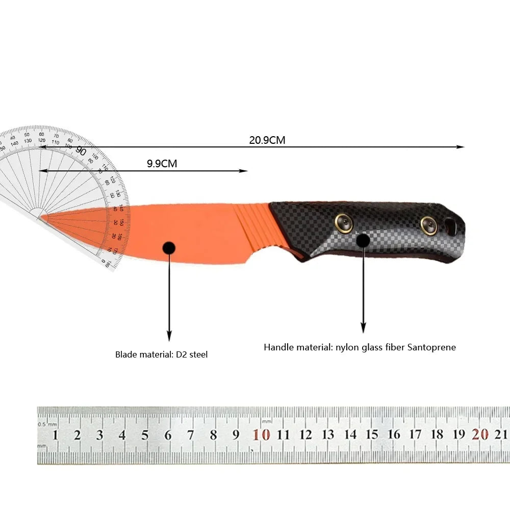 Fixed Blade Knife BM15600 Tools D2 Blade Nylon Glass Fiber Camping Hunting Survival Self-defense Tactical Portable Utility Knife