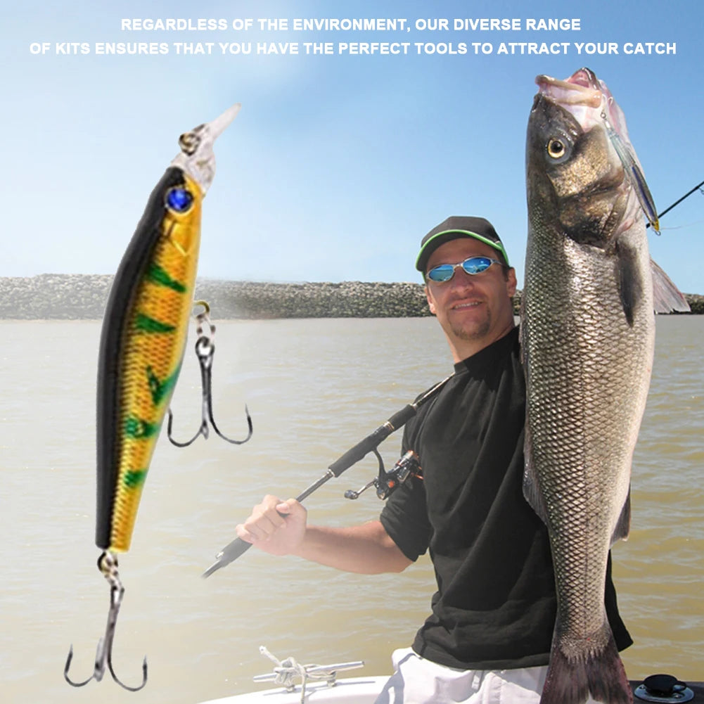 Christmas Fishing Lures Advent Calendar Creative Fishing Lures Set Calendar Box Festival Theme Xmas Surprise Gift for Fisher