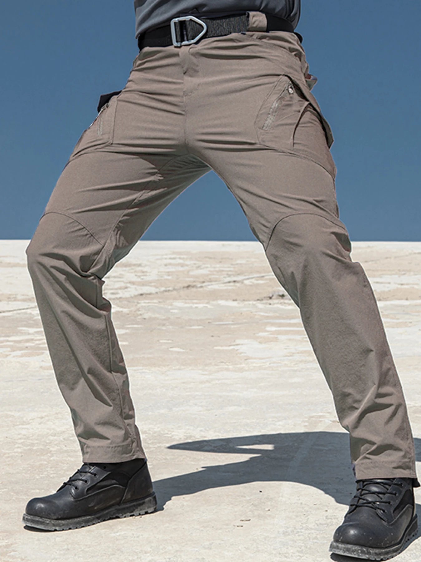 Spring-Autumn Outdoor Stretch Water-Resistant Hiking Trousers - Wear-Resistant Desert Camouflage Tactical Military Utility Pants