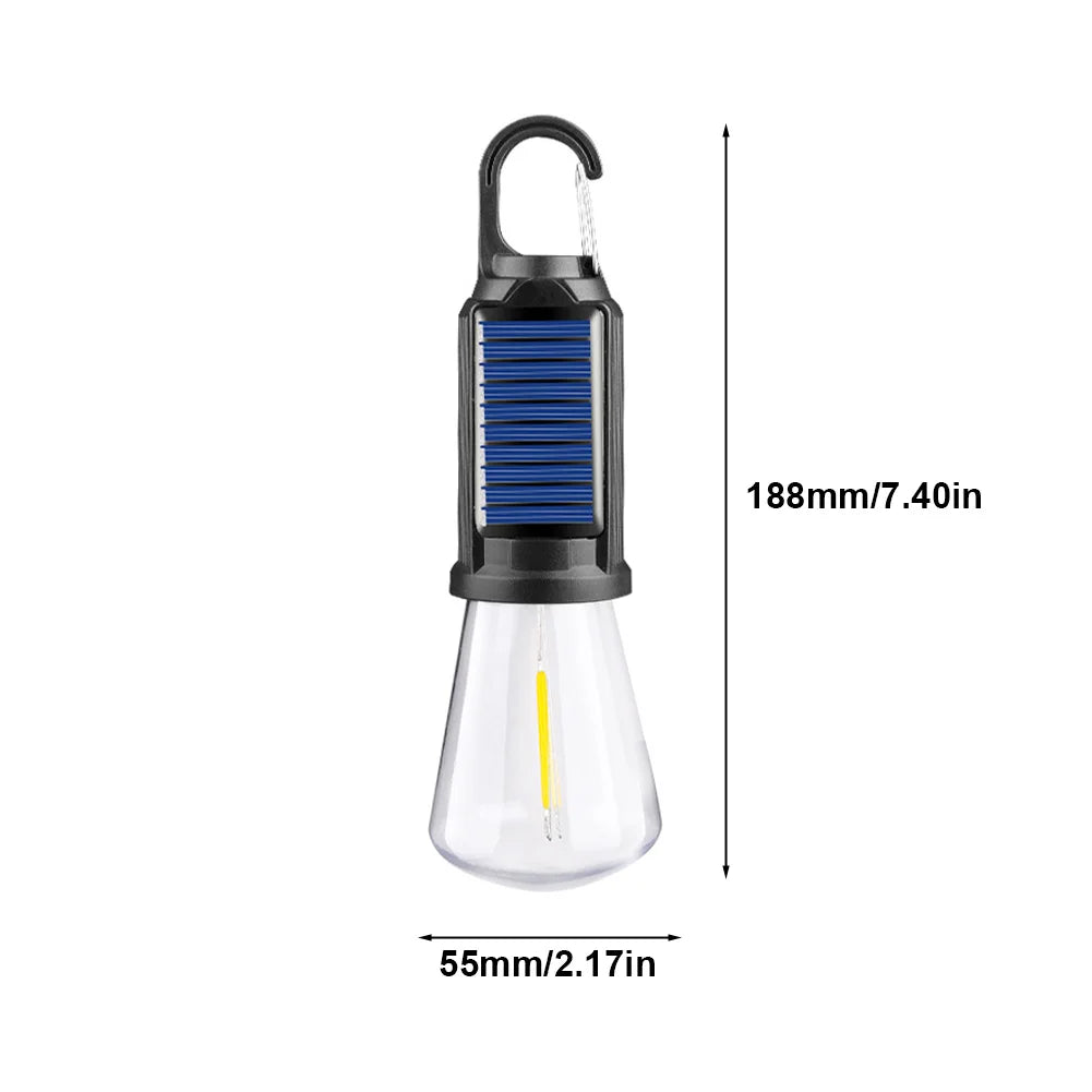 2-5PCS Solar Powered LED Lighting Lantern USB Charging Outdoor Tent Light Waterproof BBQ Atmosphere Light for Outdoor Camping