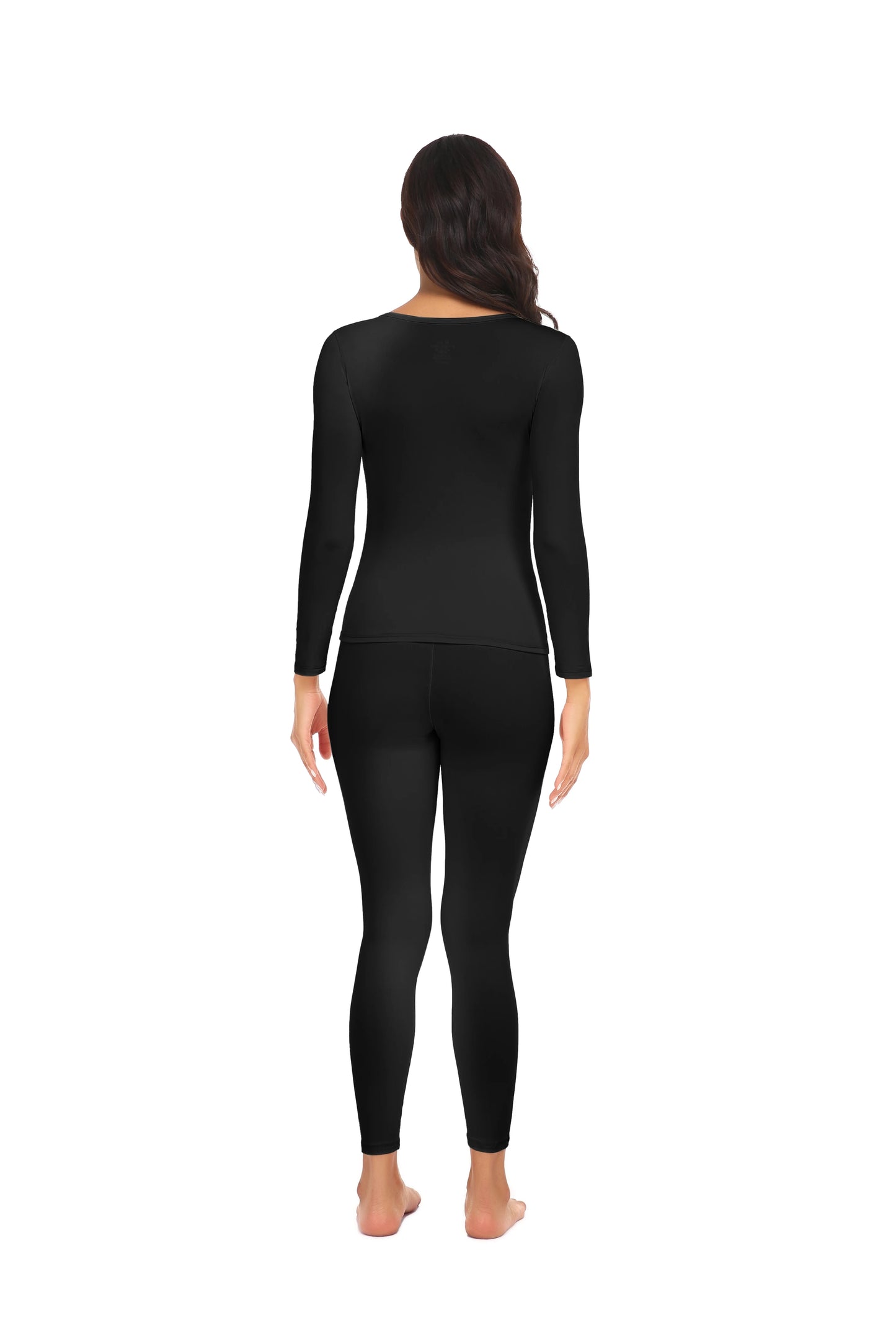 Women Thermal Underwear Set Long Johns Base Layer Set Warm Top Bottom for Winter Soft Round neck Lingerie Keep Warm Base Layer